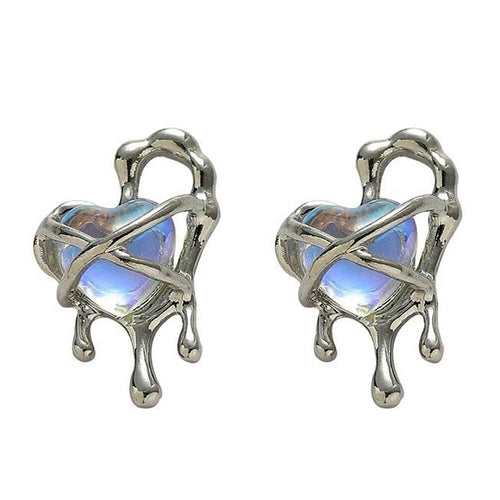 Boogzel Apparel Melted Heart Earrings