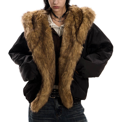 Boogzel Apparel Mercury Rising Fur Trim Winter Jacket