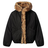 Boogzel Apparel Mercury Rising Fur Trim Winter Jacket, view 4