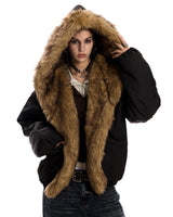 Boogzel Apparel Mercury Rising Fur Trim Winter Jacket, view 6