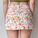 Boogzel Apparel Mermaid Aesthetic Denim Mini Skirt, view 5