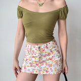 Boogzel Apparel Mermaid Aesthetic Denim Mini Skirt, view 6