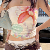 Boogzel Apparel Mermaid Aesthetic Tube Top, view 3