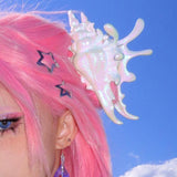 Boogzel Apparel Mermaid Seashell Pearl Hair Claw, view 4