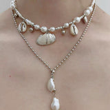 Boogzel Apparel Mermaid Tears Layered Necklace, view 2