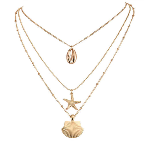 Boogzel Apparel Mermaidcore Aesthetic Layered Necklace