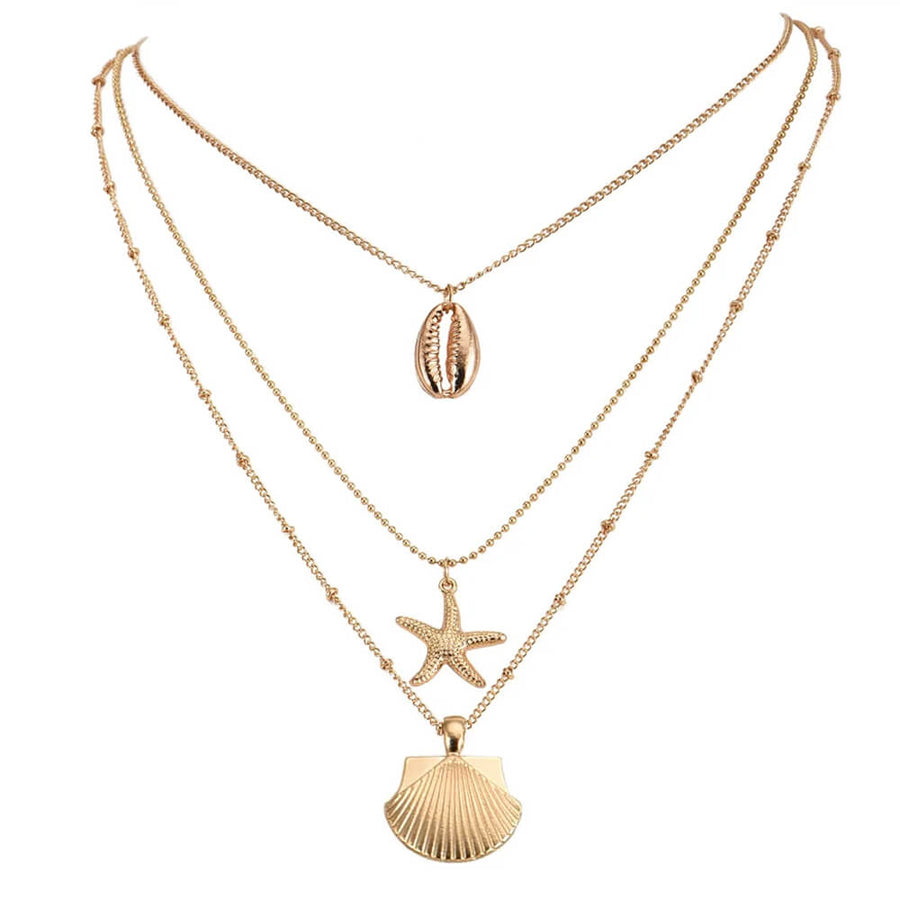 Boogzel Apparel Mermaidcore Aesthetic Layered Necklace