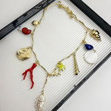 Boogzel Apparel Mermaidcore Aesthetic Pendant Necklace, view 3