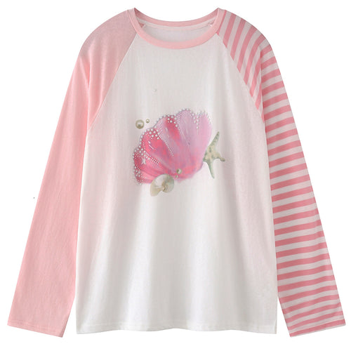 Boogzel Apparel Mermaidcore Graphic Long Sleeve Top