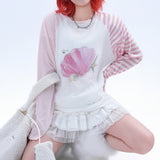 Boogzel Apparel Mermaidcore Graphic Long Sleeve Top, view 3