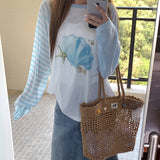 Boogzel Apparel Mermaidcore Graphic Long Sleeve Top, view 6