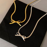 Boogzel Apparel Metal Bow Choker Necklace, view 6