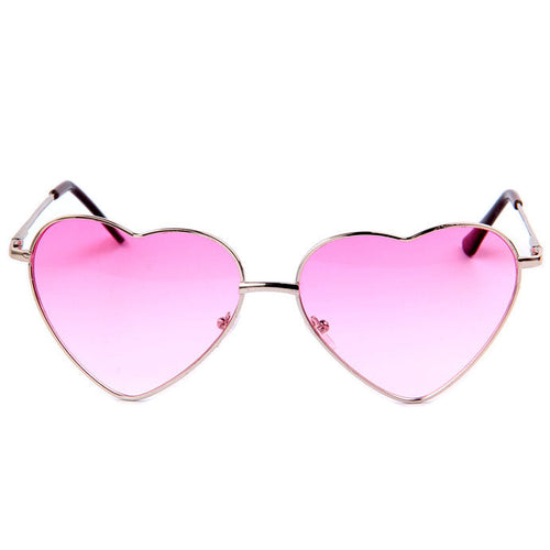 Boogzel Apparel Metal Frame Heart Shape Sunglasses