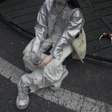 Boogzel Apparel Metallic Space Club Jacket, view 3