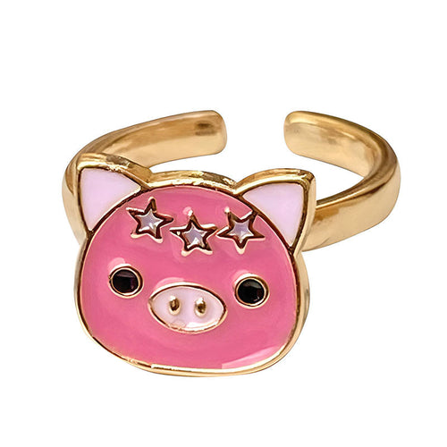 Boogzel Apparel Mini Pig Fidget Ring 🐷