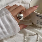 Boogzel Apparel Minimalist Aesthetic Chunky Ring, view 2