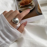 Boogzel Apparel Minimalist Aesthetic Chunky Ring, view 3