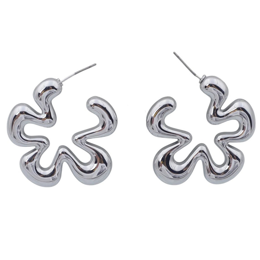 Boogzel Apparel Minimalist Aesthetic Flower Earrings