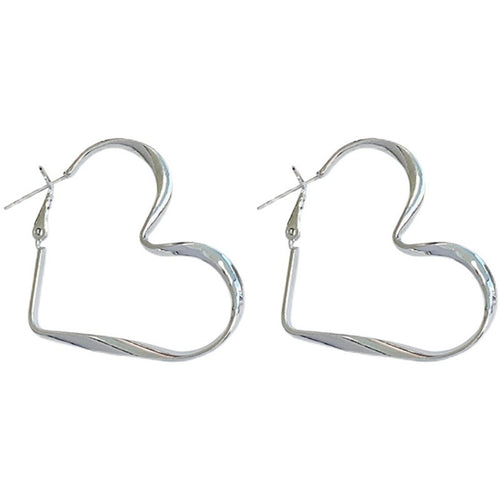 Boogzel Apparel Minimalist Aesthetic Heart Earrings