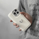 Boogzel Apparel Minimalist Aesthetic Heart iPhone Case, view 4