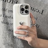 Boogzel Apparel Minimalist Aesthetic Heart iPhone Case, view 5