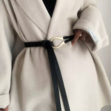 Boogzel Apparel Minimalist Aesthetic Leather Belt, view 2