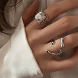 Boogzel Apparel Minimalist Aesthetic Ring Set, view 4