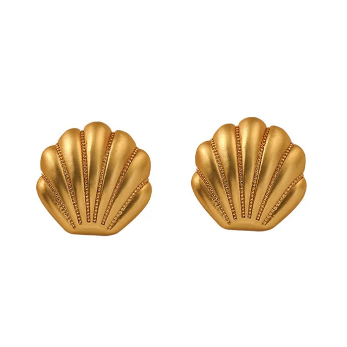 Boogzel Apparel Minimalist Aesthetic Shell Earrings