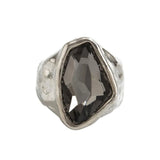 Boogzel Apparel Minimalist Aesthetic Silver Ring Set, view 4