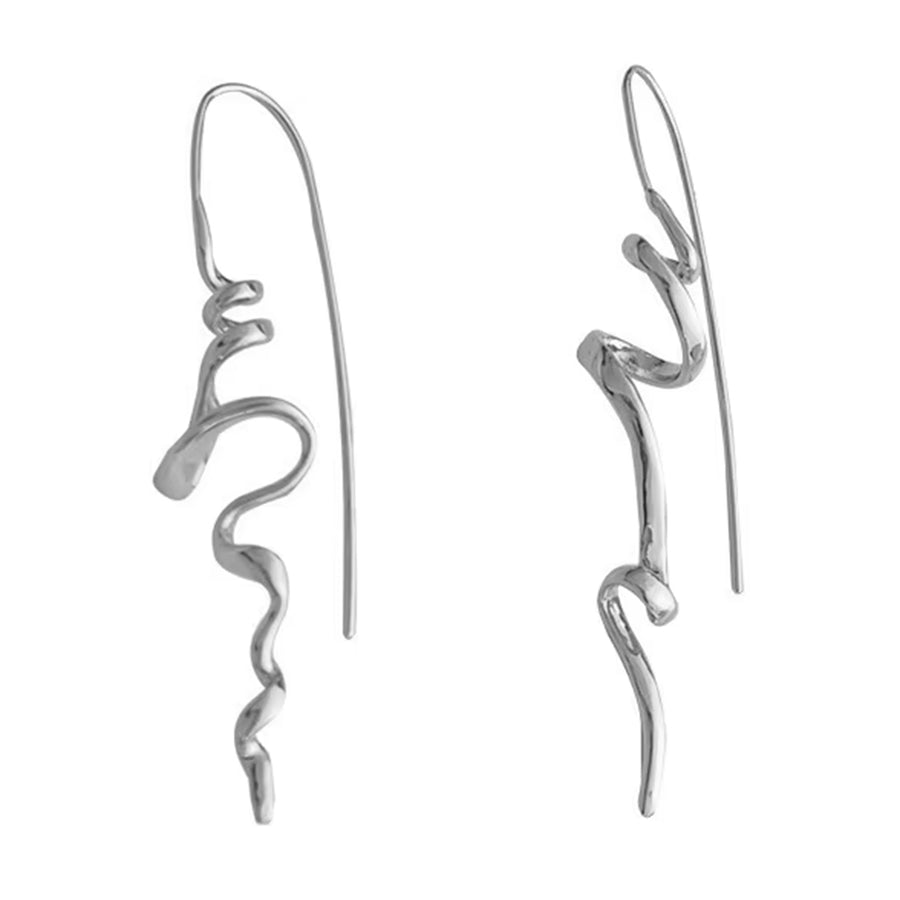 Boogzel Apparel Minimalist Aesthetic Spiral Earrings