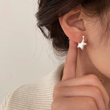 Boogzel Apparel Minimalist Aesthetic Star Earrings, view 2