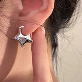 Boogzel Apparel Minimalist Aesthetic Star Earrings, view 4