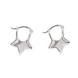 Boogzel Apparel Minimalist Aesthetic Star Earrings, view 5