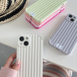 Boogzel Apparel Minimalist Aesthetic Striped iPhone Case, view 3