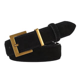 Boogzel Apparel Minimalist Aesthetic Suede Belt, view 2