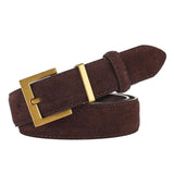 Boogzel Apparel Minimalist Aesthetic Suede Belt, view 3
