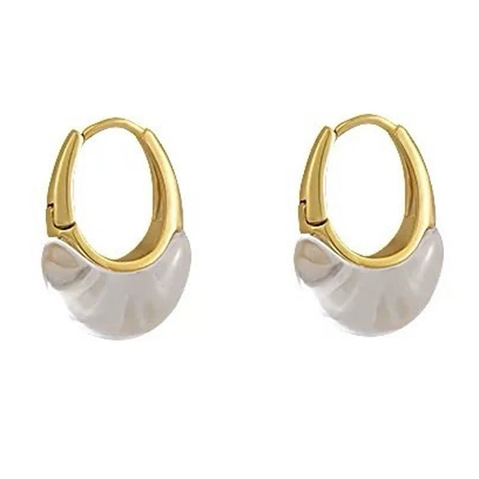 Boogzel Apparel Minimalist Clear Hoop Earrings