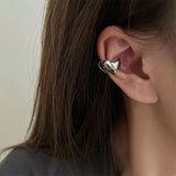 Boogzel Apparel Minimalist Heart Ear Cuff, view 3