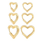 Boogzel Apparel Minimalist Heart-Shaped Earrings, view 2