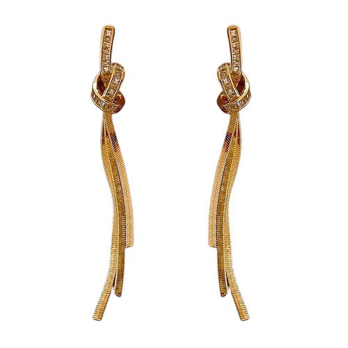 Boogzel Apparel Minimalist Knot Dangle Earrings
