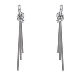 Boogzel Apparel Minimalist Knot Dangle Earrings, view 2