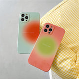Boogzel Apparel Minimalist Orange Green iPhone Case, view 2