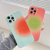 Boogzel Apparel Minimalist Orange Green iPhone Case, view 4
