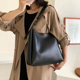 Boogzel Apparel Minimalist Vegan Leather Tote Bag, view 2