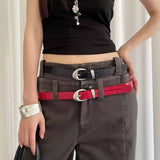 Boogzel Apparel Minimalist Style Croc Pattern Belt, view 5