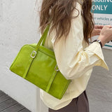 Boogzel Apparel Minimalist Style Shoulder Bag in Green, view 3