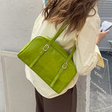 Boogzel Apparel Minimalist Style Shoulder Bag in Green, view 4