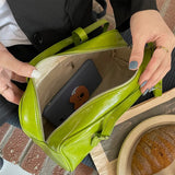 Boogzel Apparel Minimalist Style Shoulder Bag in Green, view 6