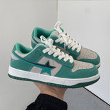 Boogzel Apparel Mint Green Star Sneakers, view 2