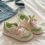 Boogzel Apparel Mint Green Tulip Sneakers, view 3